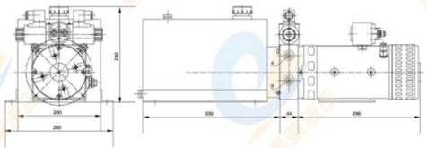 液压腿部电源单元