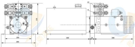 液压攀爬梯电源单元