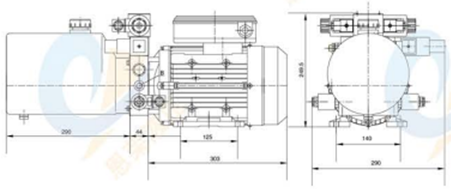篮球架液压动力装置