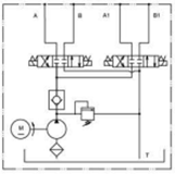 液压攀爬梯电源单元