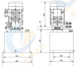 用于双剪刀升降机的动力装置