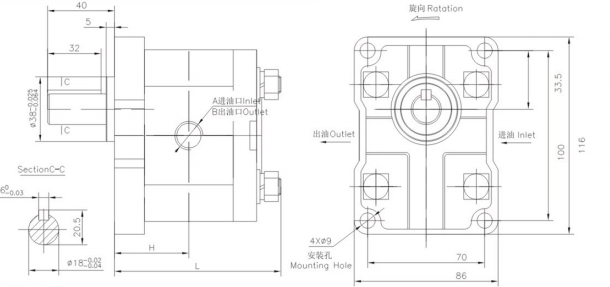 CBN1-F3-D系列齿轮泵